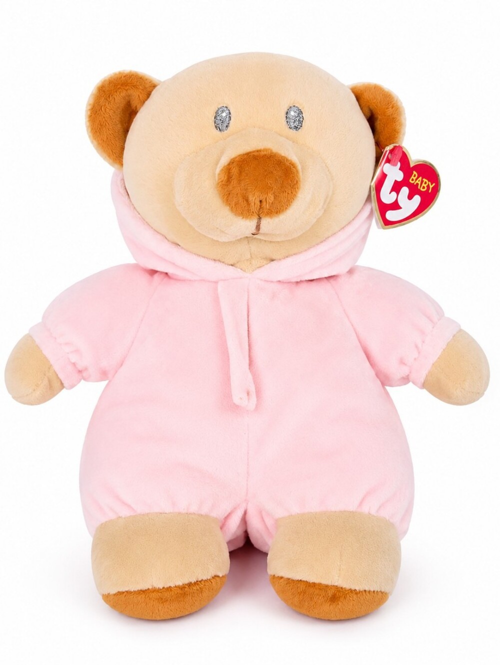 Baby TY -  PJ Bear Pink (2021)  -Baby Ty Stuffed Animal Plush - New with Tag